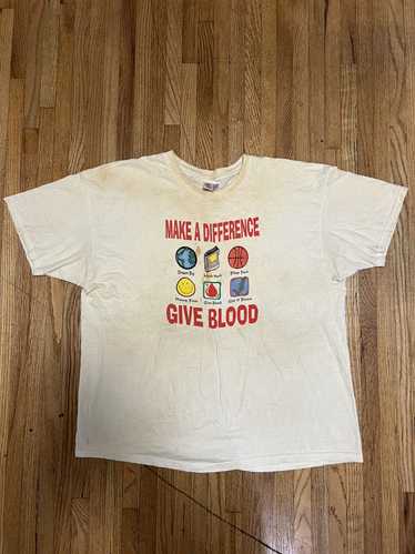 Vintage Vintage Make A Difference Give Blood T-Shi