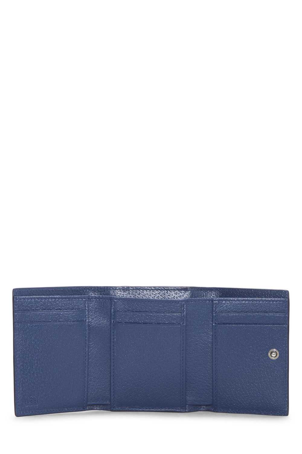 Navy Original GG Supreme Canvas Compact Wallet - image 4