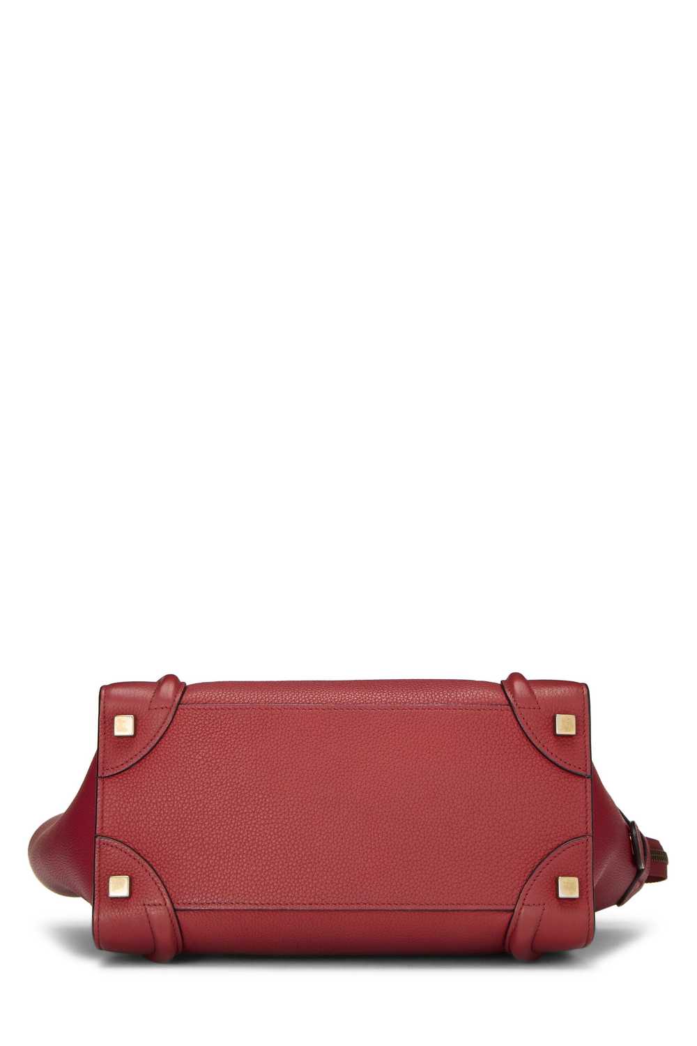 Red Drummed Calfskin Luggage Micro - image 5