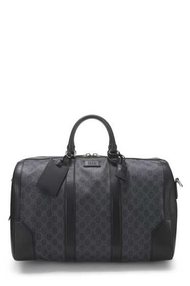 Black Original GG Supreme Canvas Duffle