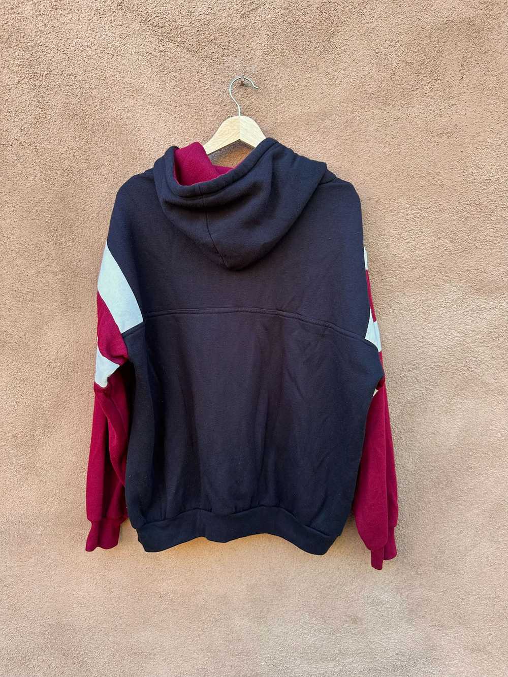 Colorblock Hooded Sweatshirt with Kangaroo Pocket - image 3