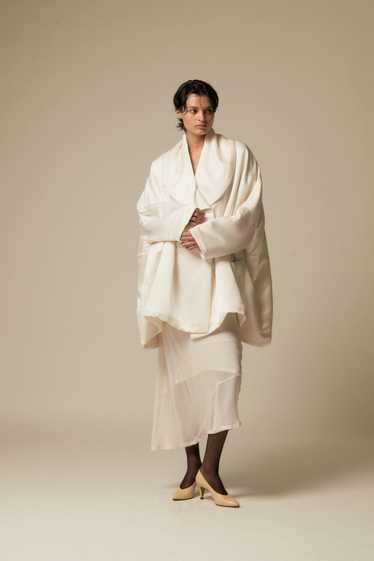 1990s Dolce and Gabbana Ivory Evening Coat