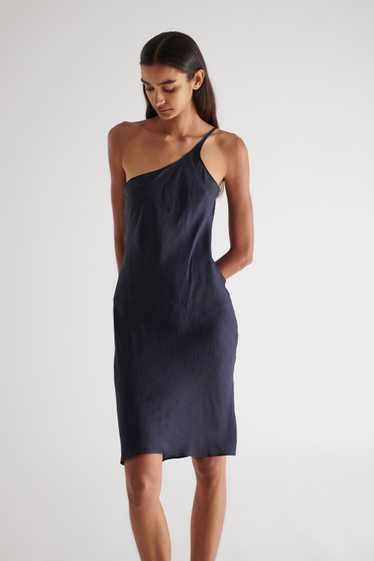 Helmut Lang Navy Silk Dress