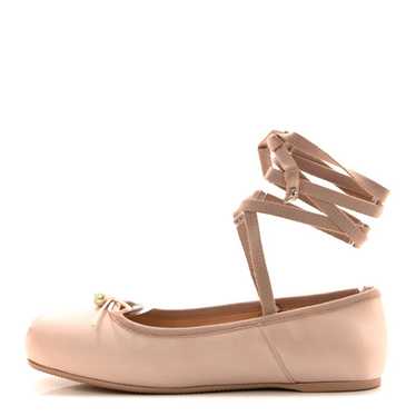 CHRISTIAN DIOR Satin Grosgrain D-Joy Ballet Flats… - image 1