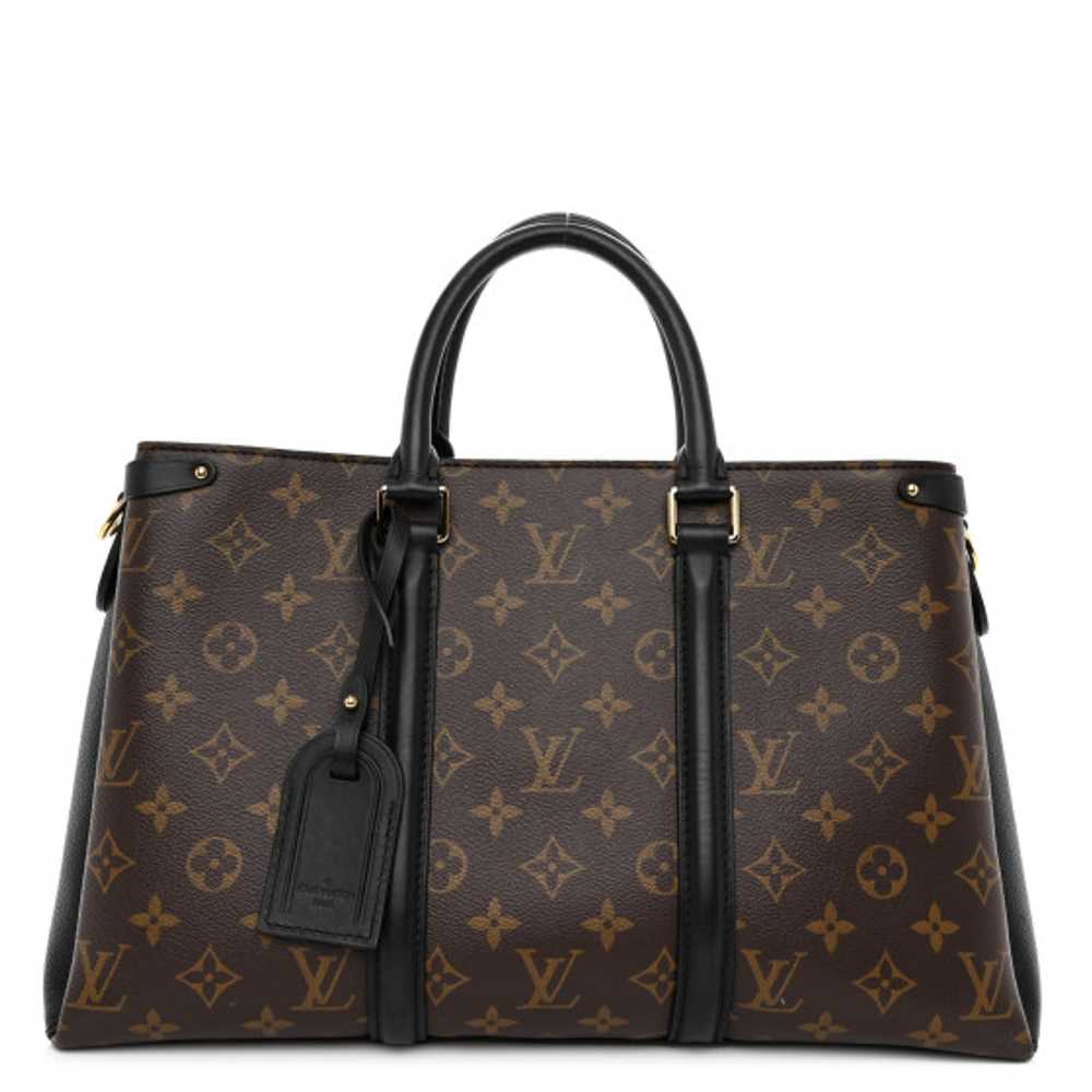 LOUIS VUITTON Monogram Soufflot MM Black - image 1