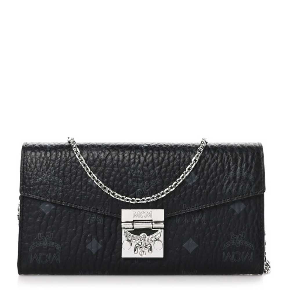 MCM Visetos Large Patricia Wallet On Chain Black - image 1