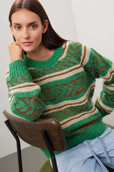 Scotch & Soda Metallic Fair Isle Sweater