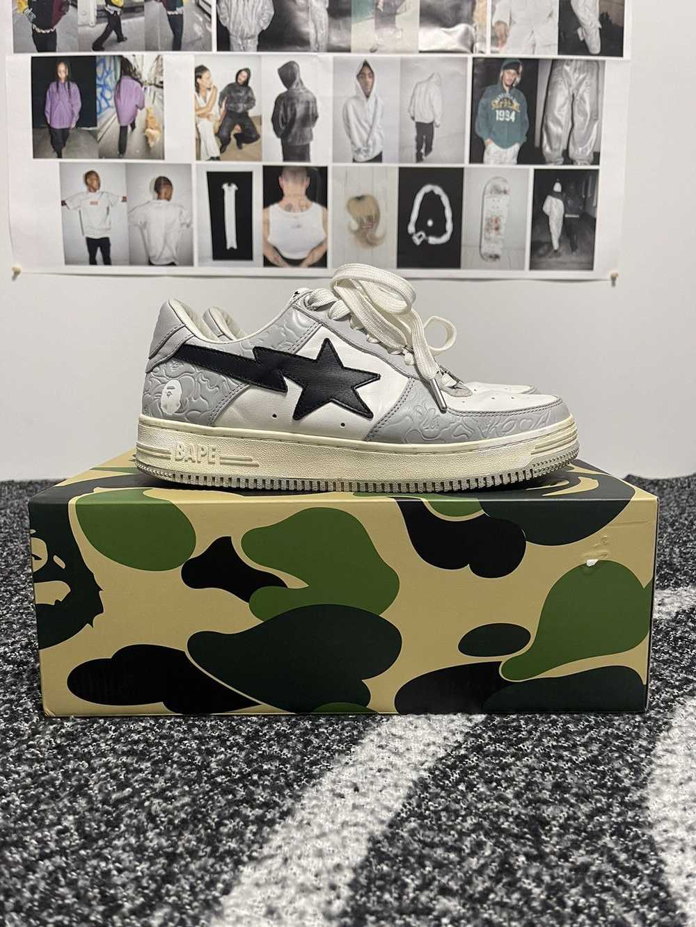 Bape Bape Sta Low Grey Black - image 1