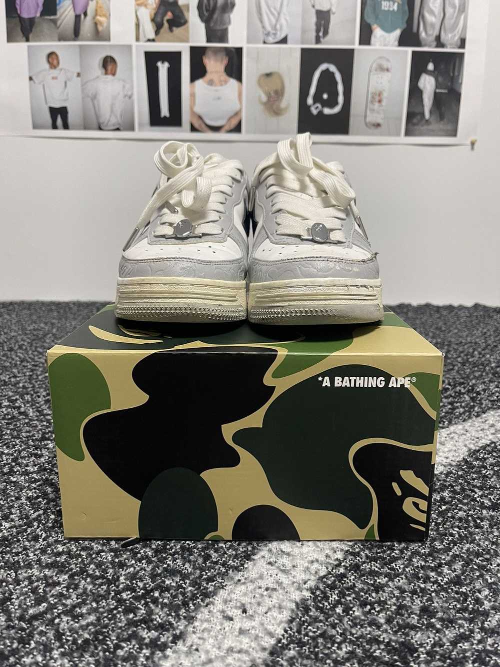 Bape Bape Sta Low Grey Black - image 2