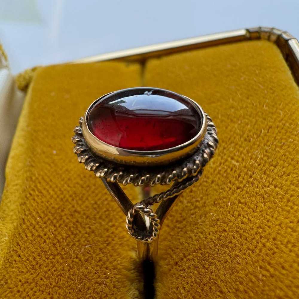 14K Gold Cabochon Garnet Ring | Used, Secondhand,… - image 2