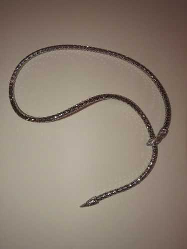 Whiting & Davis Silver Snake Belt