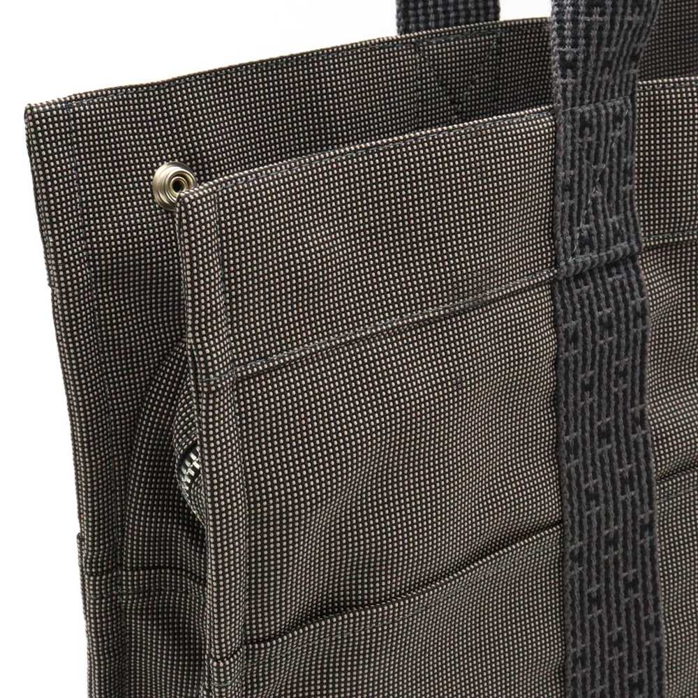 Hermes Bag Ale Line Tote Mm Handbag Canvas Black … - image 7