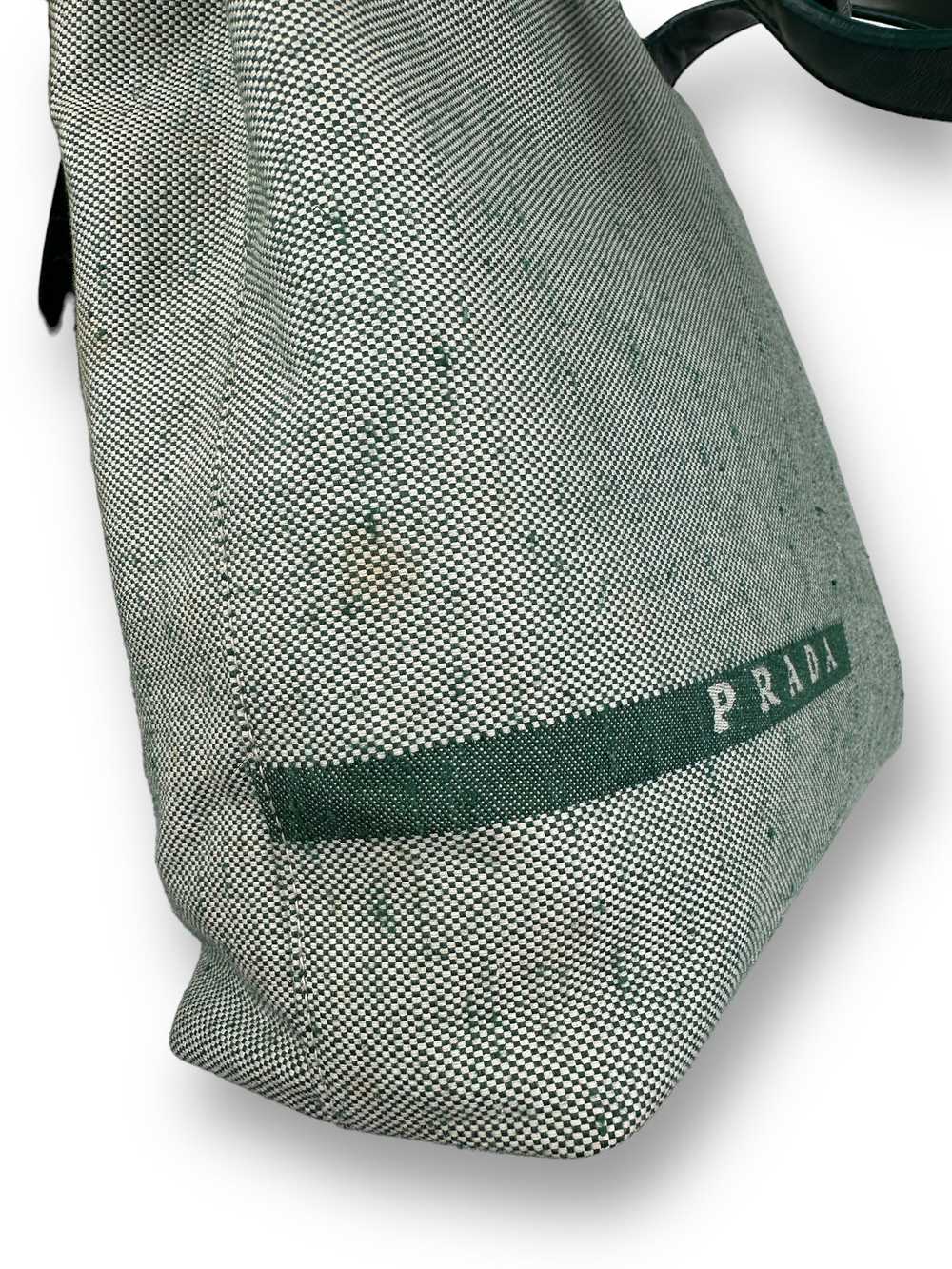 Prada SS1999 Prada Sport Green Logo Tote Bag - image 6