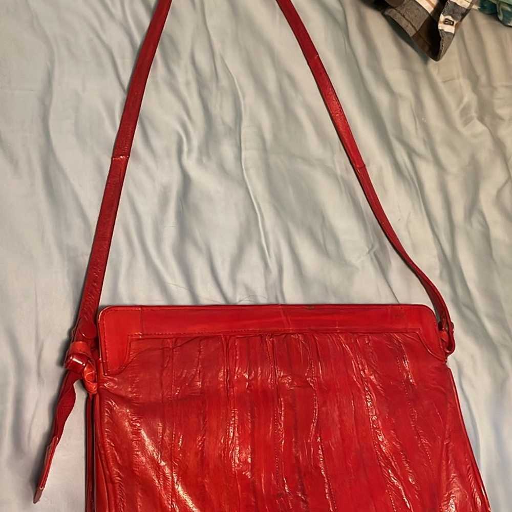 Eel Skin Crossbody Purse - image 1