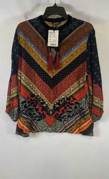 NWT Desigual Womens Multicolor Lucio Boho Long Sle