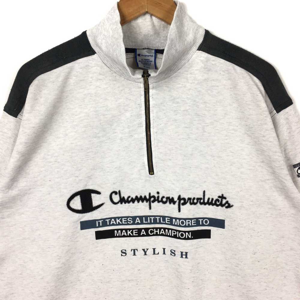 Champion CHAMPION PRODUCTS Stylish Half Zipper Sp… - image 2