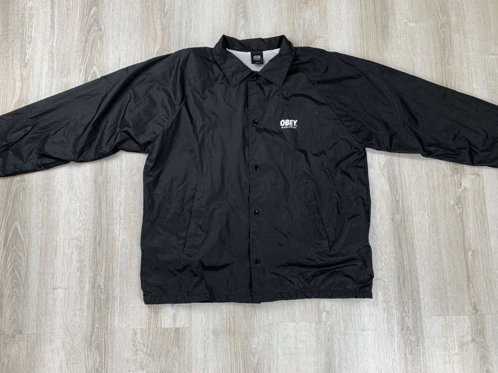 Obey × Streetwear × Vintage Mens jacket Obey Worl… - image 2