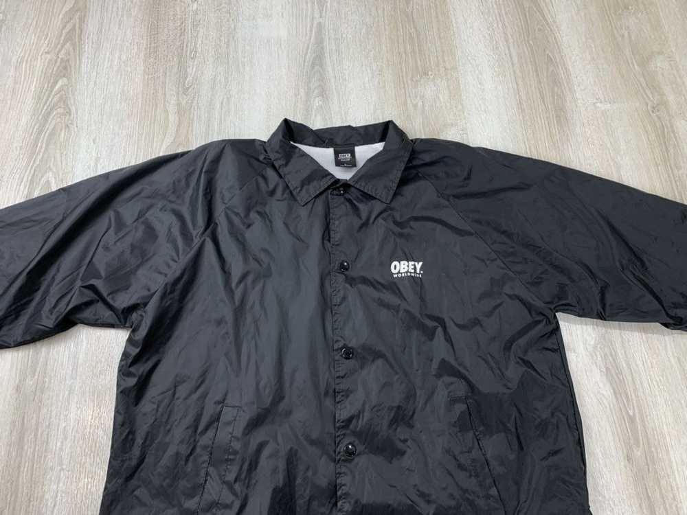 Obey × Streetwear × Vintage Mens jacket Obey Worl… - image 3