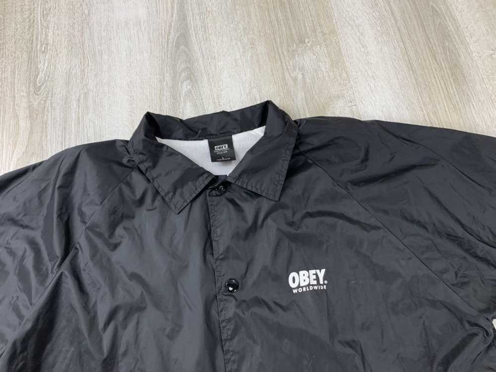 Obey × Streetwear × Vintage Mens jacket Obey Worl… - image 4