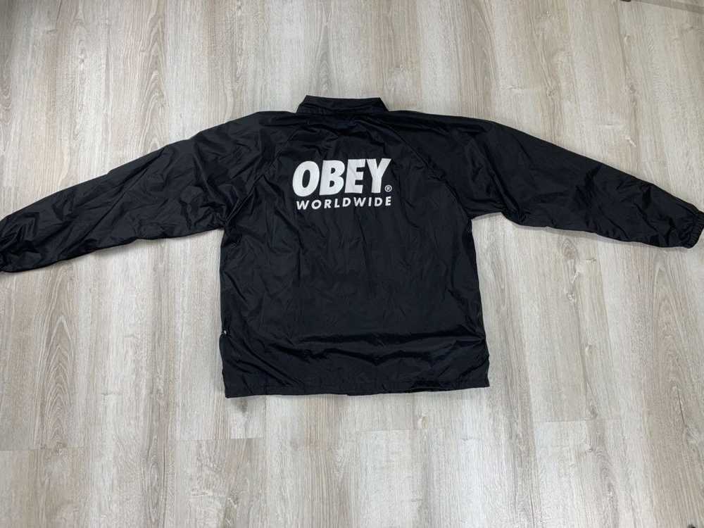 Obey × Streetwear × Vintage Mens jacket Obey Worl… - image 8