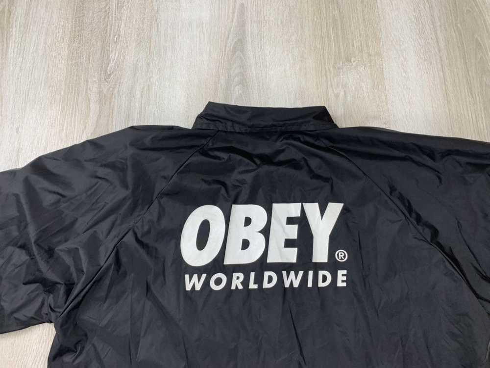 Obey × Streetwear × Vintage Mens jacket Obey Worl… - image 9