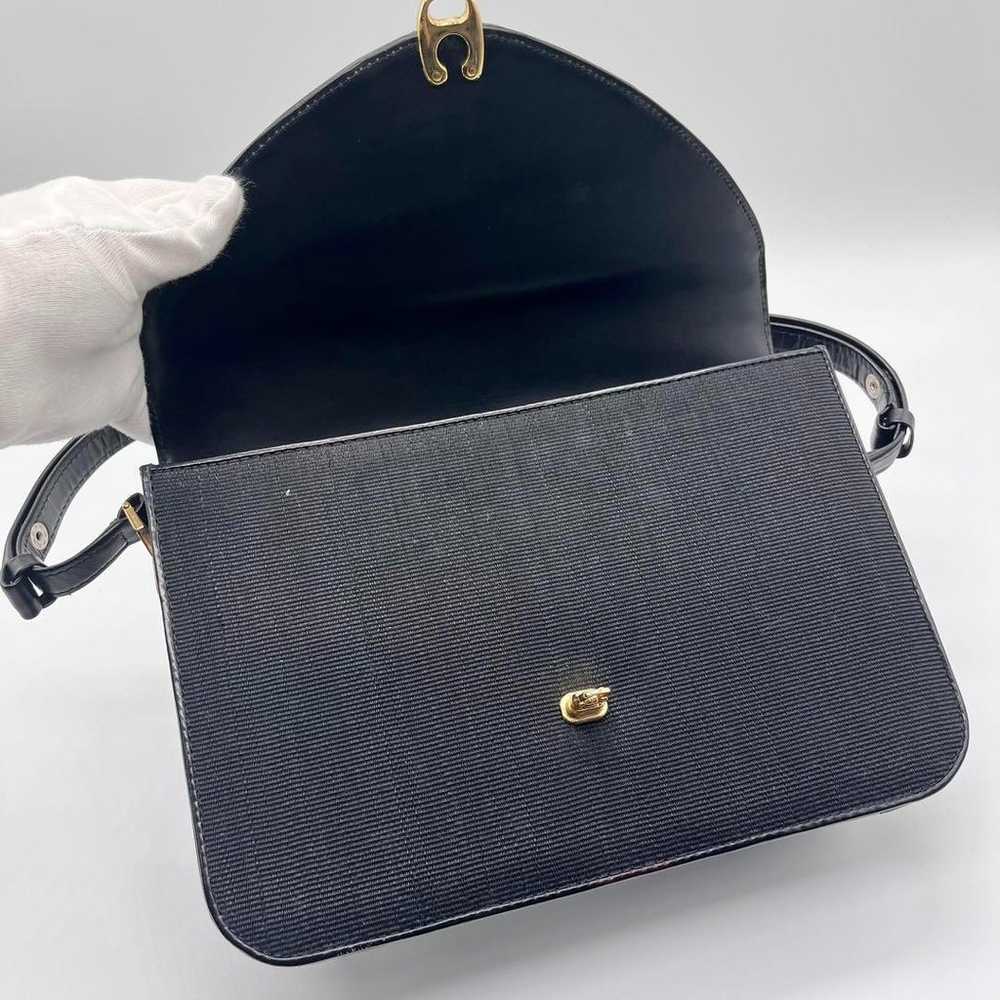 【Excellent Condition】Horsehair Handbag 2way Black… - image 12