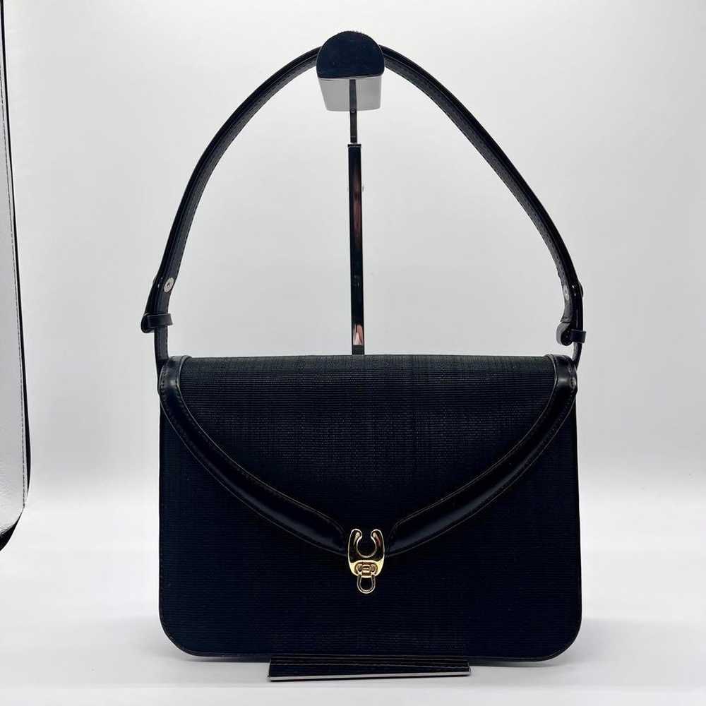 【Excellent Condition】Horsehair Handbag 2way Black… - image 3