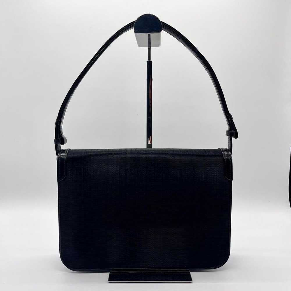 【Excellent Condition】Horsehair Handbag 2way Black… - image 4