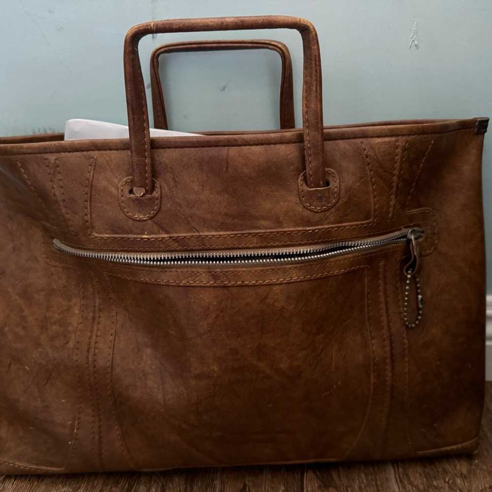 Real leather laptop attache case - image 4