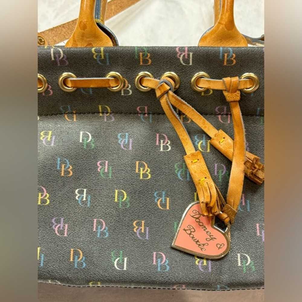 Vintage Dooney & Bourke Rainbow Monogram Y2K Logo… - image 4