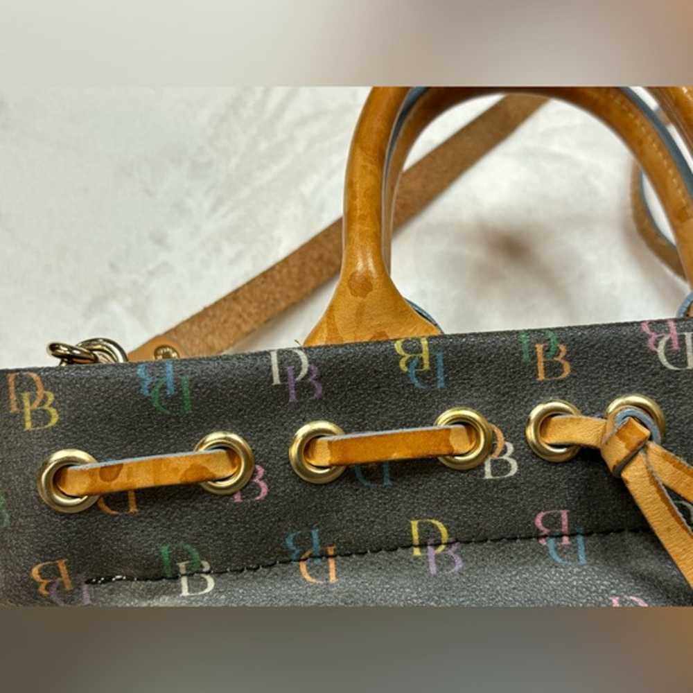 Vintage Dooney & Bourke Rainbow Monogram Y2K Logo… - image 6