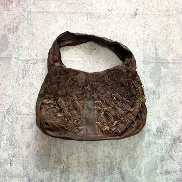 Y2K archive leather design shoulder bag - image 1