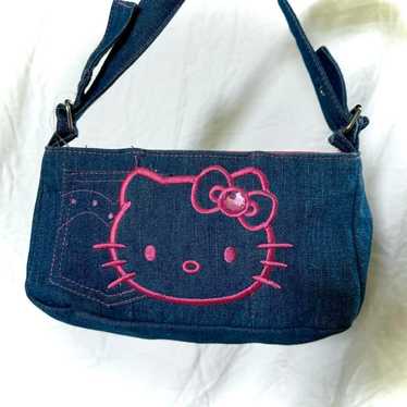 Hello kitty denim high quality purse 2003