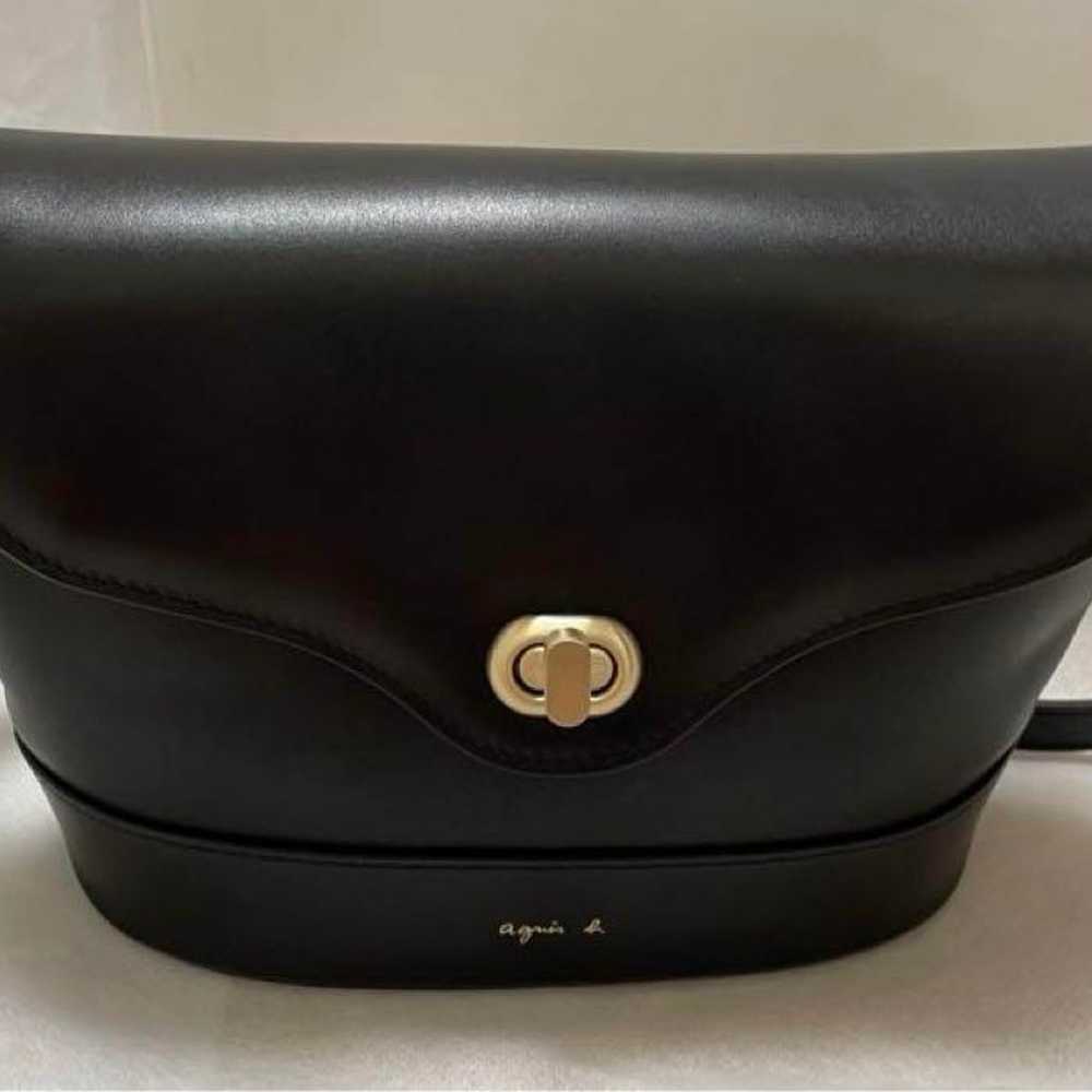 【Great Condition】Agnes B Shoulder Bag Cow Leather… - image 7