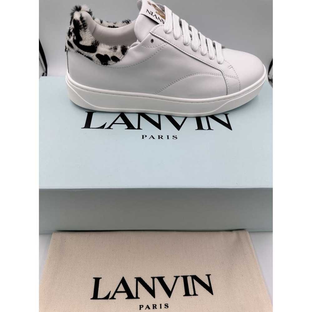 Lanvin Leather low trainers - image 3