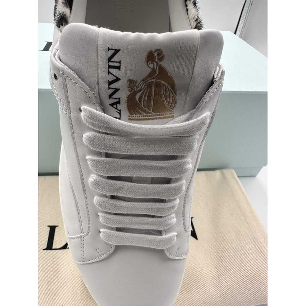 Lanvin Leather low trainers - image 4