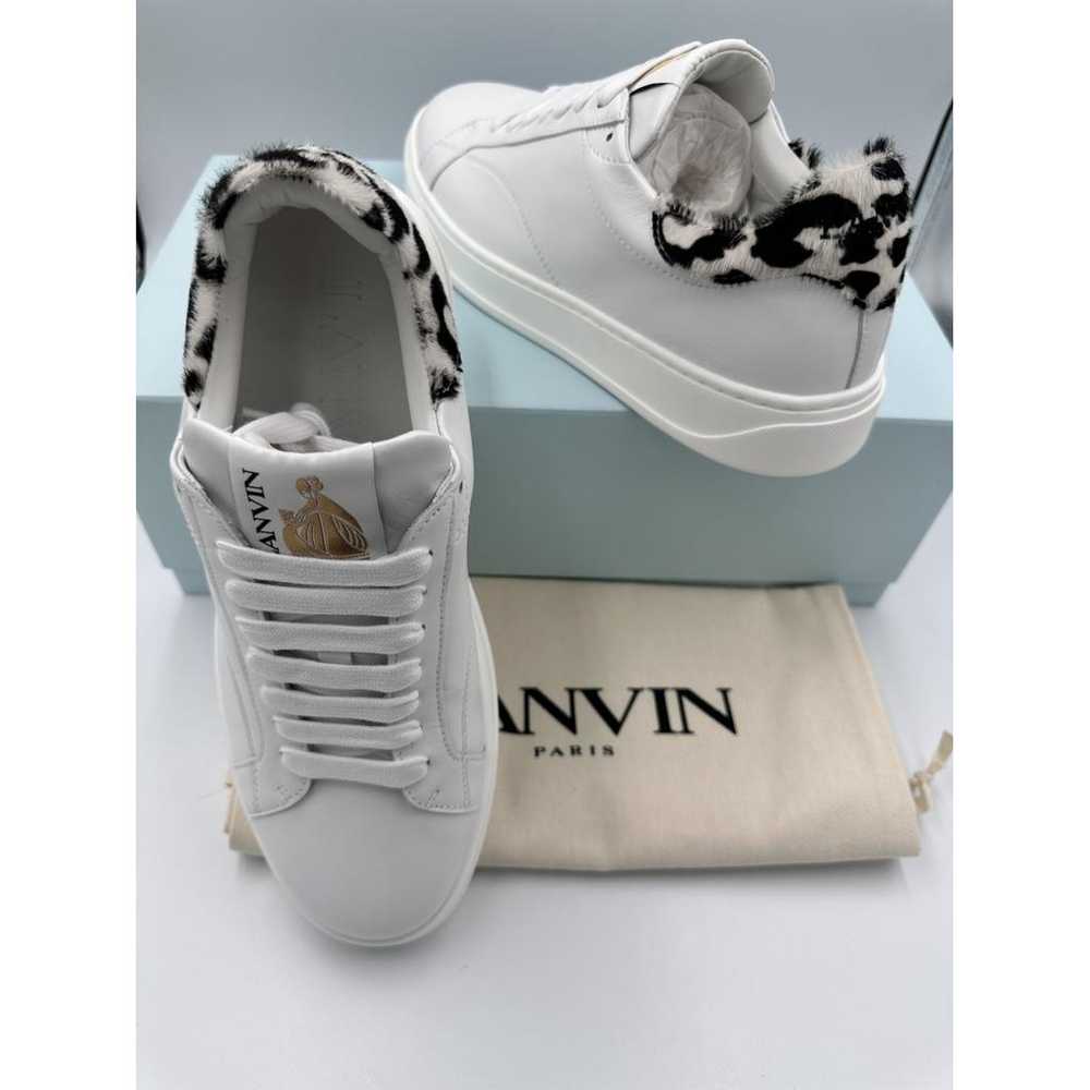 Lanvin Leather low trainers - image 5