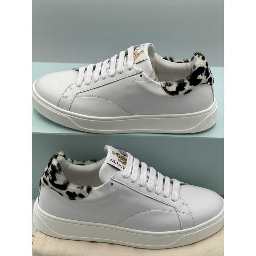 Lanvin Leather low trainers - image 6