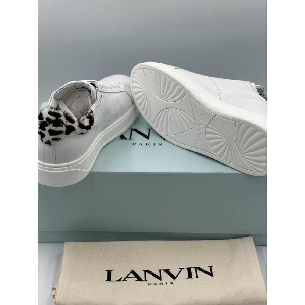 Lanvin Leather low trainers - image 7