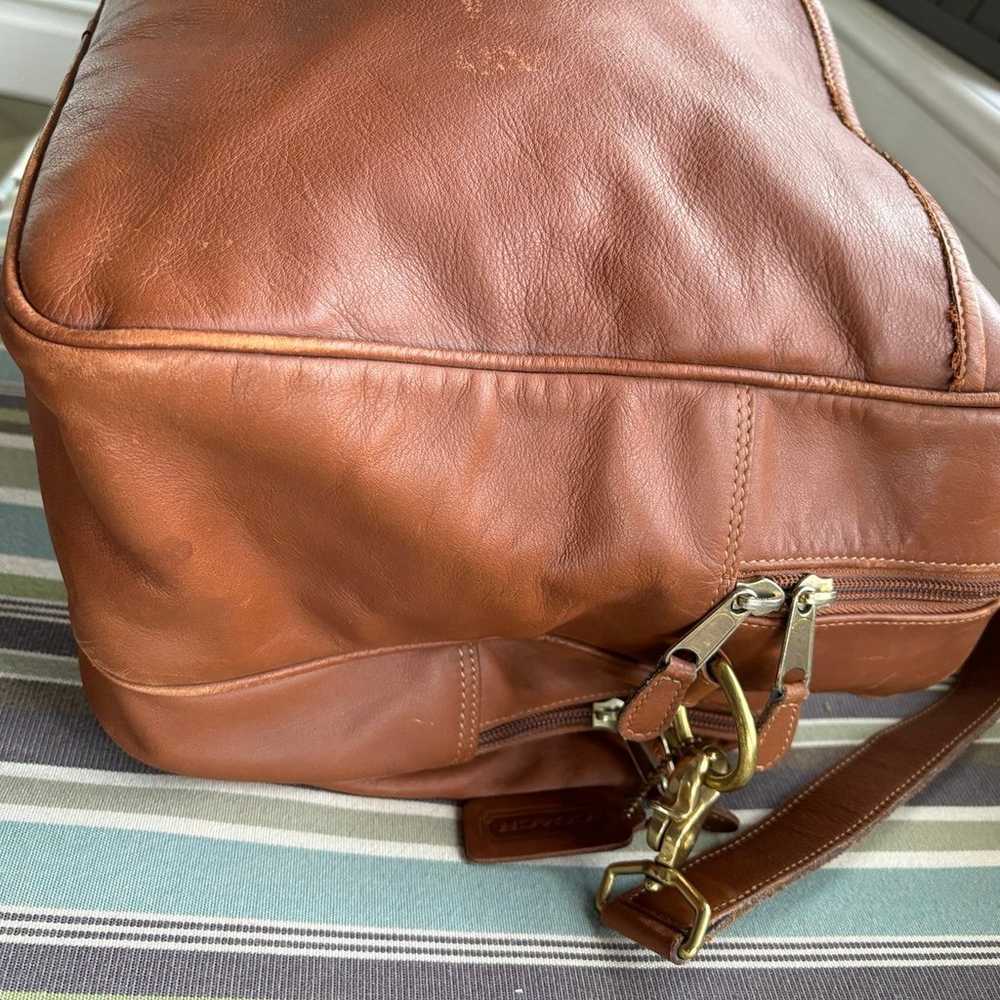 Vintage Coach Overnight Leather Bag A7S-0518 - image 5