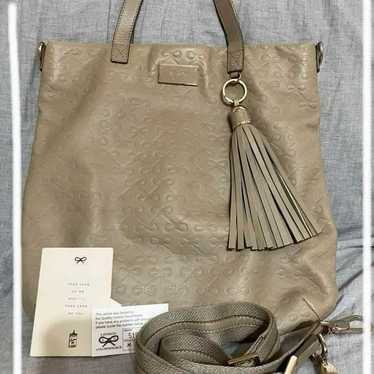 Anya Hindmarch 2way Shoulder Beige Tote Leather