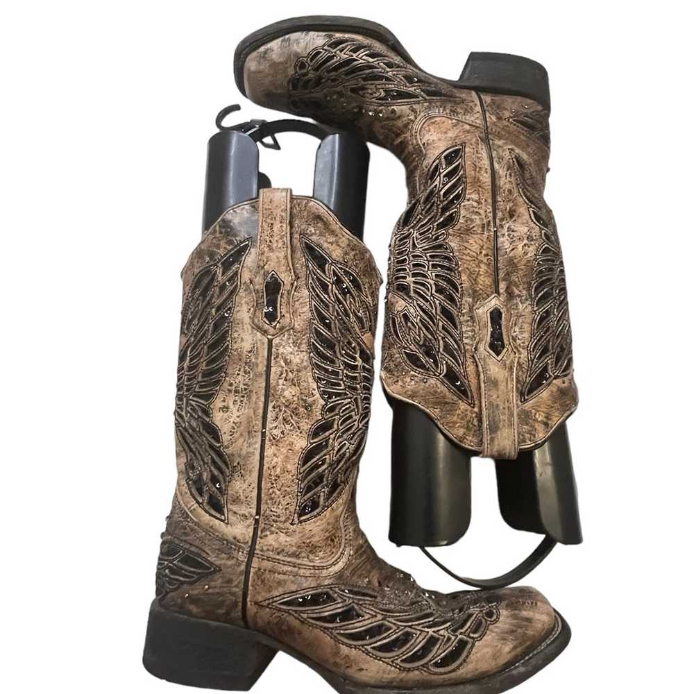 CORRAL Vintage Women's Daisy Overlay Cowgirl Boot… - image 10