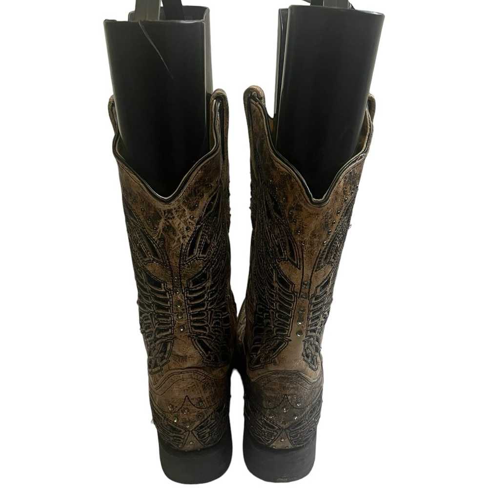 CORRAL Vintage Women's Daisy Overlay Cowgirl Boot… - image 5