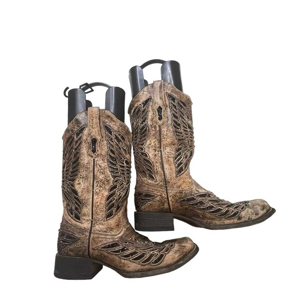 CORRAL Vintage Women's Daisy Overlay Cowgirl Boot… - image 6