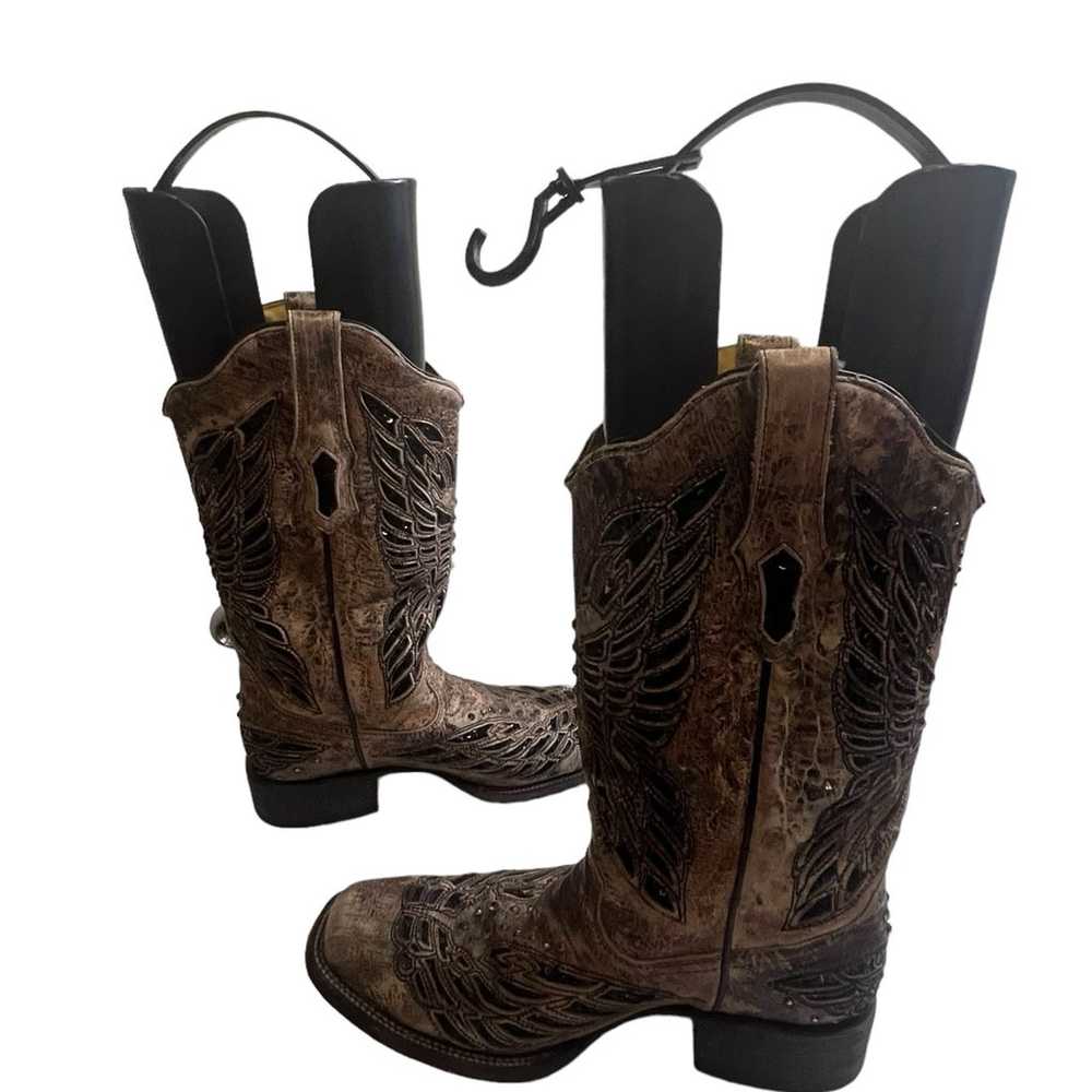 CORRAL Vintage Women's Daisy Overlay Cowgirl Boot… - image 7