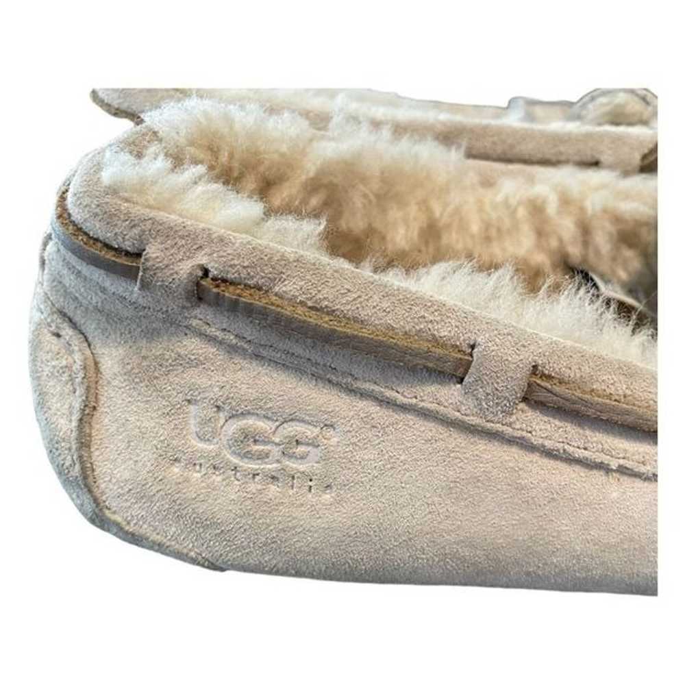 UGG Moccasin Slippers Pink Shell Suede Dakota Amb… - image 5