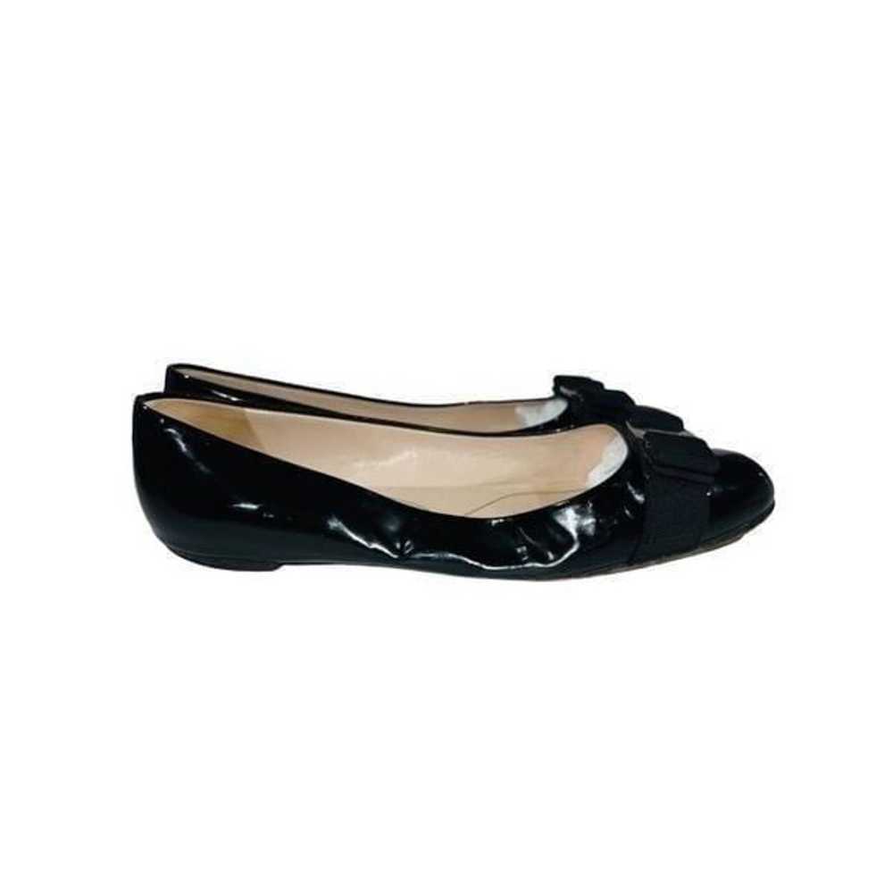 Salvatore Ferragamo Vara Bow Accent Black Patent … - image 2