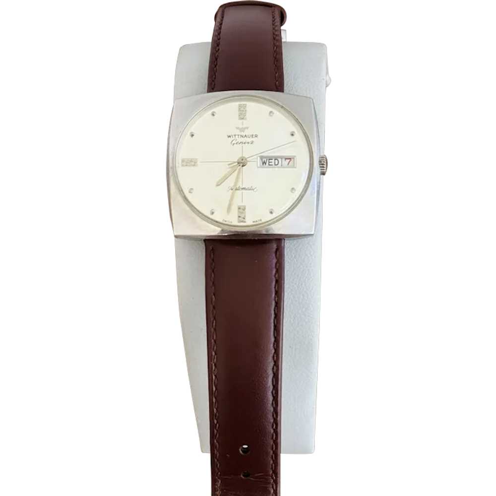 Vintage 1960’s Wittnauer Longines Geneve Automati… - image 1