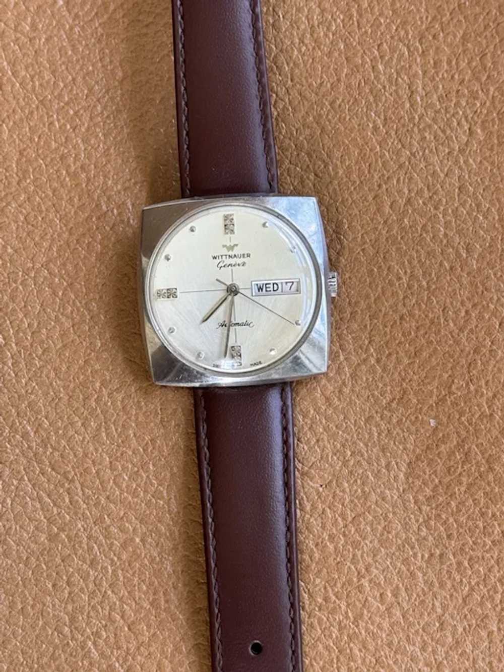 Vintage 1960’s Wittnauer Longines Geneve Automati… - image 7