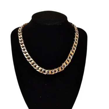 Panetta pave necklace gold discount tone and rhinestones or CZ?